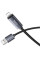 Дата кабель Hoco X112 Favor with display USB to Lightning 2.4A (1m) - Black - фото