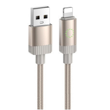Дата кабель Hoco X117 Star USB to Lightning 2.4A (1m) - Gold