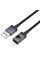 Дата кабель Hoco X118 Generous with display USB to Lightning 2.4A (1m) - Black - фото