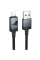 Дата кабель Hoco X118 Generous with display USB to Lightning 2.4A (1m) - Black - фото
