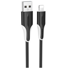 Дата кабель Borofone BX119 New USB to Lightning 2.4A (1m) - Black