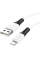 Дата кабель Hoco X82 Silicone USB to Lightning 2.4A (1m) - White - фото