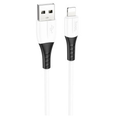 Дата кабель Hoco X82 Silicone USB to Lightning 2.4A (1m) - White