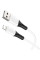 Дата кабель Hoco X82 Silicone USB to Lightning 2.4A (1m) - White - фото