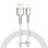 Дата кабель Baseus Cafule Metal USB to Lightning 2.4A (2m) (CALJK-B0) White