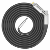Дата кабель Amaya ACD-325X 2in1 Type-C to Lightning/Type-C 240W (1.2m) Black
