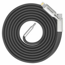 Дата кабель Amaya ACD-325X 2in1 Type-C to Lightning/Type-C 240W (1.2m) Black