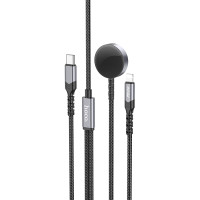 Дата кабель Hoco CW54 2in1 Type-C to iWatch/Lightning 2.5W (1.2m) - Black