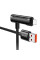 Дата кабель Hoco U135 Incredible 2in1 USB to Lightning/Type-C (1m) - Black - фото