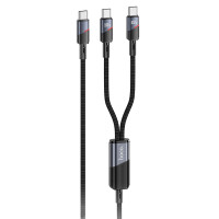 Cavo dati Hoco U139 Type-C to Type-C/Type-C 100W (1.2m) - Black