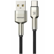 Дата кабель Amaya 310C USB to Type-C 3A (1m) Brown