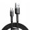 Дата кабель Baseus Cafule USB to Type-C Cable 3A (1m) (CATKLF-B) - Чорний / Сірий
