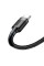 Дата кабель Baseus Cafule USB to Type-C Cable 3A (0.5m) (CATKLF-A) - Сірий / Чорний - фото