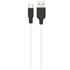 Дата кабель Hoco X21 Plus Silicone Type-C Cable (2m) - Черный / Белый