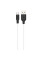 Дата кабель Hoco X21 Plus Silicone Type-C Cable (2m) - Черный / Белый - фото