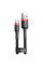 Дата кабель Baseus Cafule USB to Type-C Cable 2A (2m) (CATKLF-C) Black / Red - фото