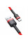 Дата кабель Baseus Cafule USB to Type-C Cable 2A (2m) (CATKLF-C) Black / Red - фото