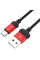 Дата кабель Borofone BX28 Dignity USB to Type-C (1m) - Красный - фото