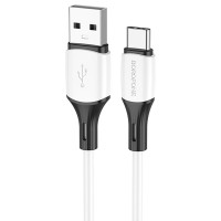 Дата кабель Borofone BX79 Silicone USB to Type-C 30W (1m) - Белый
