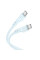 Дата кабель Hoco X97 Crystal color Type-C to Type-C 60W (1m) - Light blue - фото