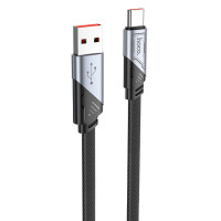 Дата кабель Hoco U119 Machine charging data USB to Type-C 5A (1.2m) - Black