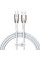 Дата кабель Baseus Glimmer Series Fast Charging Data Cable USB to Type-C 100W 1m (CADH00040) - White - фото