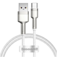 Дата кабель Baseus Cafule Metal USB to Type-C 66W (1m) (CAKF00010) White