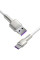 Дата кабель Baseus Cafule Metal Data USB to Type-C 66W (1m) (CAKF00010) - White - фото