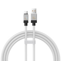 Дата кабель Baseus CoolPlay Series USB to Type-C 100W (1m) (CAKW00060) - White
