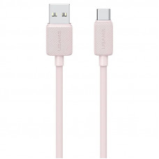 Дата кабель USAMS US-SJ688 USB to Type-C 3A KY Series (1m) - Pink