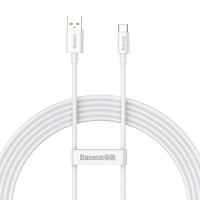 Дата кабель Baseus Superior Series Fast Charging USB to Type-C 100W (1m) (P10320102) Moon White