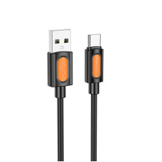 Дата кабель Borofone BX114 Structure USB to Type-C 3A (1m) - Black