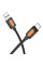 Дата кабель Borofone BX114 Structure USB to Type-C 3A (1m) - Black - фото