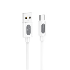 Дата кабель Borofone BX114 Structure USB to Type-C 3A (1m) - White