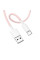 Дата кабель Borofone BX117 Source USB to Type-C 3A (1m) - Pink - фото