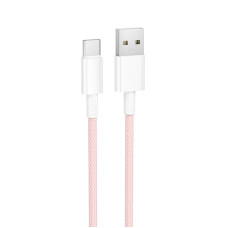 Дата кабель Borofone BX117 Source USB to Type-C 3A (1m) - Pink