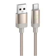Дата кабель Hoco X117 Star USB to Type-C 3A (1m) - Gold