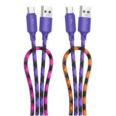 Дата кабель Hoco X116 Meridian USB to Type-C 3A (1m) - Gradient Purple Mix