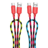 Дата кабель Hoco X116 Meridian USB to Type-C 3A (1m) - Gradient Red Mix