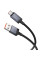 Дата кабель Hoco X118 Generous with display USB to Type-C 5A (1m) - Black - фото