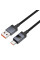 Дата кабель Hoco X118 Generous with display USB to Type-C 5A (1m) - Black - фото