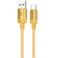 Дата кабель Borofone BX108 Start silicone USB to Type-C 3A (1m) - Gold