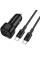 Автомобильное зарядное устройство Borofone BZ34B Cloud PD20W+QC3.0 total 38W (1USB-A/1C) + кабель Type-C to Type-C - Black - фото