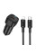 Автомобильное зарядное устройство Borofone BZ34A Cloud PD20W (1USB-C) + кабель Type-C to Lightning - Black - фото
