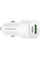 Автомобільний зарядний пристрій Borofone BZ34B Cloud PD20W+QC3.0 total 38W (1USB-A/1C) - White - фото