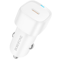 Автомобільний зарядний пристрій Borofone BZ34A Cloud PD20W (1USB-C) - White