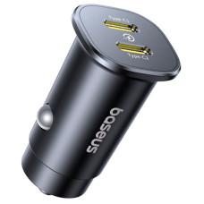 Автомобільний зарядний пристрій Baseus GoTrip DP1 PD30W (2USB-C) (C00072300123) - Cosmic Black