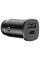 Автомобільний зарядний пристрій Baseus Square Metal PD 3.0 QC 4.0+ 30W USB + Type-C (CCALL-AS) - Чорний - фото