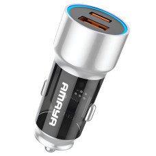 Автомобільний зарядний пристрій Amaya ACC-05 PD22.5W+QC3.0 total 37.5W (1USB-A/1C) Black