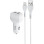 Автомобільний зарядний пристрій Hoco Z36 Leader 2.4A (2USB-A) + кабель USB to MicroUSB - Білий